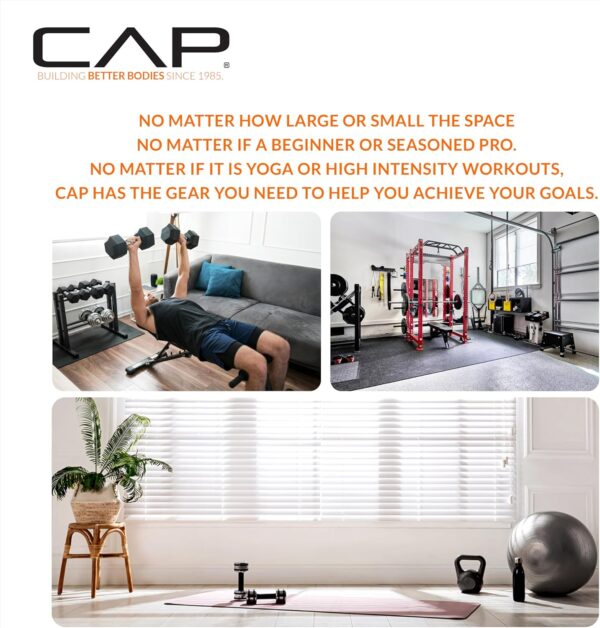 CAP Barbell Coated Dumbbell Weight | Multiple Options Pairs & Sets