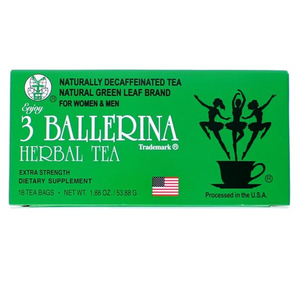 3 Ballerina Herbal Tea Drink Extra Strength Herbal, 18 Count (Pack of 2)