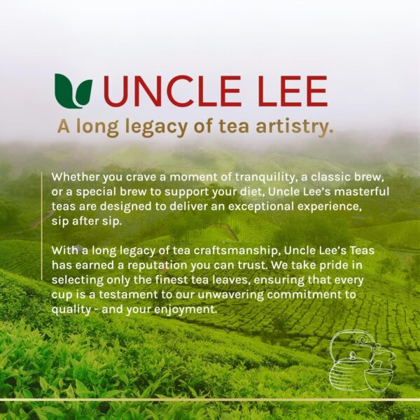 Uncle Lee's Tea Body Slim Dieter Tea, Caffeine Free Chinese Herbal Tea with Senna Leaves and Natural Lemon Flavor, Keep Your Diet on Track for a Healthy Weight, 30 Tea Bags Per Box