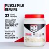 Muscle Milk Genuine Protein Powder, Cookies 'N Crème, 1.93 Pounds, 13 Servings, 32g Protein, 3g Sugar, Calcium, Vitamins A, C & D, NSF Certified for Sport, Energizing Snack, Packaging May Vary