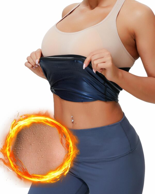 Dulchany Sauna Suit Waist Trimmer for Women Waist Trainer Sweat Band for Stomach Belly Thermo Slimming Belt Workout