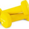 Yes4All Neoprene Coated Dumbbell Hand Weight Sets of 2 – Multiple Weight Options with 15 Colors, Anti-roll, Anti-Slip, Hexagon Shape