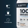 Transparent Labs Grass-Fed Whey Protein Isolate - Naturally Flavored, Gluten Free Whey Protein Powder with 28g of Protein per Serving & 9 Amino Acids - 30 Servings, Milk Chocolate