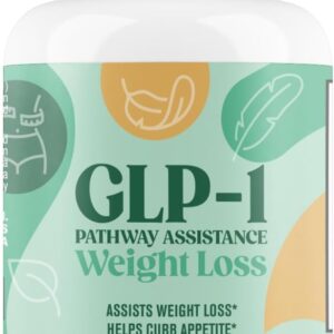 GLP-1 Weight Loss Support – Fat Burner for Men & Women – Supports Healthy Pathways Associated with GLP-1 Activity + Appetite Suppressant Supplement – 60 Capsules to Help Lose Weight
