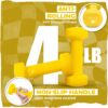 Yes4All Neoprene Coated Dumbbell Hand Weight Sets of 2 - Multiple Weight Options with 15 Colors, Anti-roll, Anti-Slip, Hexagon Shape