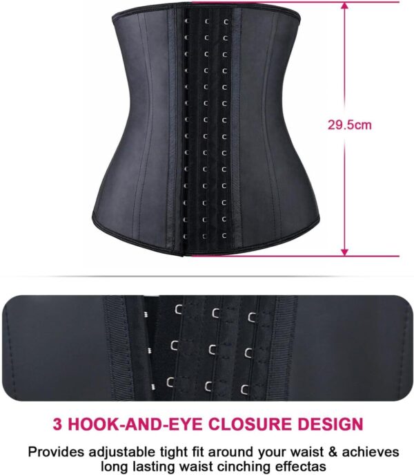 YIANNA Women's Underbust Latex Sport Girdle Waist Trainer Corsets Hourglass Body Shaper