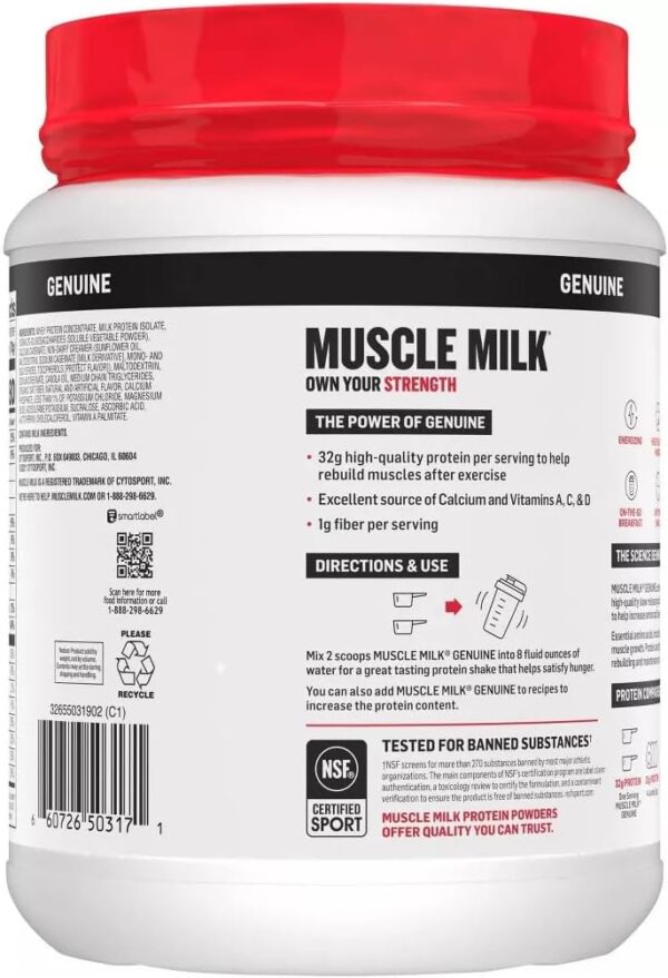 Muscle Milk Lean Muscle Vanilla Creme Protein Powder, 1.93 Pound (Pack of 1)