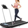 Walking Treadmill Pad with Handle Bar, Silent Fitness Equipment, Treadmill with 4-in-1 Modes, Easy Assembly, Portable Home Gym Equipment