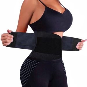 VENUZOR Waist Trainer Belt for Women – Waist Cincher Trimmer – Slimming Body Shaper Belt – Sport Girdle Belt (UP Graded)