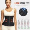 Junlan Waist Trainer for Women Belly Fat Sweat Band Cincher Waist Trimmer Tummy Sweat Belt Stomach Wrap Sauna Suit Binder