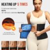 Junlan Waist Trainer for Women Belly Fat Sweat Band Cincher Waist Trimmer Tummy Sweat Belt Stomach Wrap Sauna Suit Binder