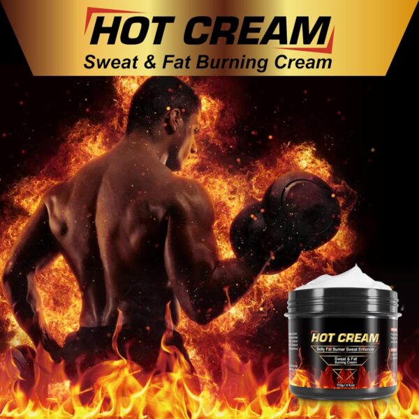 Hot Sweat Cream, Natural Sweat Cream for Belly Fat Burner for Women, Fat Burning Cream for Belly, Hot Cream Weight Loss Workout Enhancer, Cellulite Treatment for Thighs Legs, Arms & Buttocks (1 PC)
