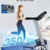 Treadmill with Auto Incline, BORGUSI Heavy Duty Treadmill for Home, Wide Belt