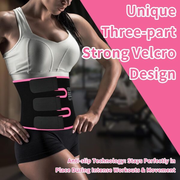 7152nctgfpL._AC_SL1500_.jpg Sweat Waist Trainer For Women Men Waist Trimmer Sweat Belt Band Stomach Wrap Faja For Workout Lower Belly Fat