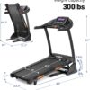 THERUN Incline Treadmill, Treadmills for Running and Walking, 300 lbs Weight Capacity Folding Treadmill with 0-15% Auto Incline, Wide Belt, 3.5 HP, App, Heart Rate