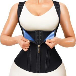 Junlan Waist Trainer for Women – Sauna Suit Sweat Vest for Working Out