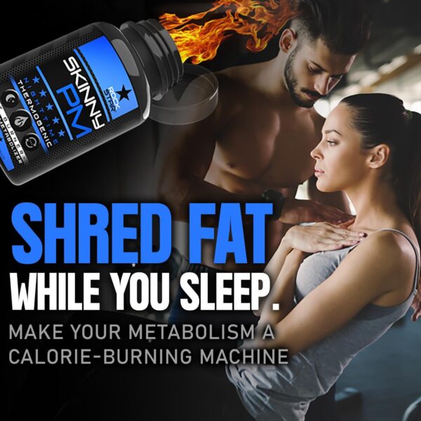 Rockstar Skinny PM - Nighttime Fat Burner Weight Loss Pills - Thermogenic Diet Pills 60ct