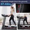3.5 HP Auto Incline Treadmills for Home - Adjustable Height Handle Bars, 8.7 MPH, Wide Belt, 300+ lb Capacity