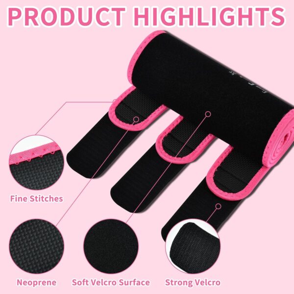 718lWcv8ZqL._AC_SL1500_.jpg Sweat Waist Trainer For Women Men Waist Trimmer Sweat Belt Band Stomach Wrap Faja For Workout Lower Belly Fat