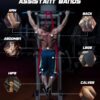 Resistance Bands Set - Pull Up Bands for Men Women, Exercise Bands Resistance with Door Anchor, Training Poster & Pouch for Body Stretching, Pull Up Assist