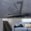 Walking Pad Treadmill with 12% Incline and Handle Bar, 4 in 1 Folding Treadmill for Home/Office, Under Desk Treadmills Portable Walking Pad with App & Bluetooth Speaker, 0.6-10MPH