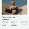 Sports Research Sweet Sweat Waist Trimmer (Core Series) - Premium Sweat Enhancing Fitness Band for Women & Men