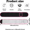 Waist Trainer for Women, Elastic Sweat Band Workout Waist Trimmer Belt, Heat Retention Slimming Stomach Wrap for Belly Fat, Easy to Clean (Red)
