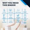 NYOrtho Abdominal Binder Lower Waist Support Belt - Compression Wrap for Men and Women MADE IN USA (45" - 60") 3 Panel - 9"