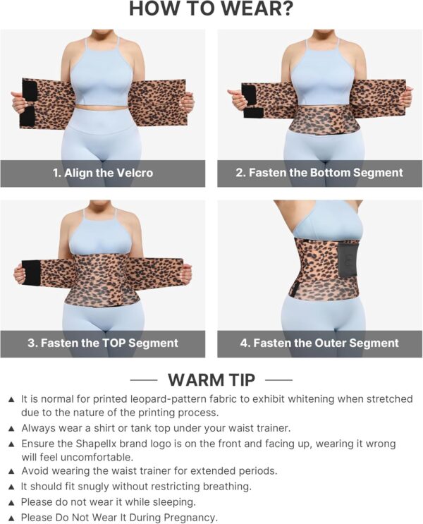 71GqbWmSxCL._AC_SL1500_.jpg SHAPELLX Waist Trainer for Women Waist Cincher Corset Shapewear Body Shaper Tummy Control Stomach Belt Postpartum Band