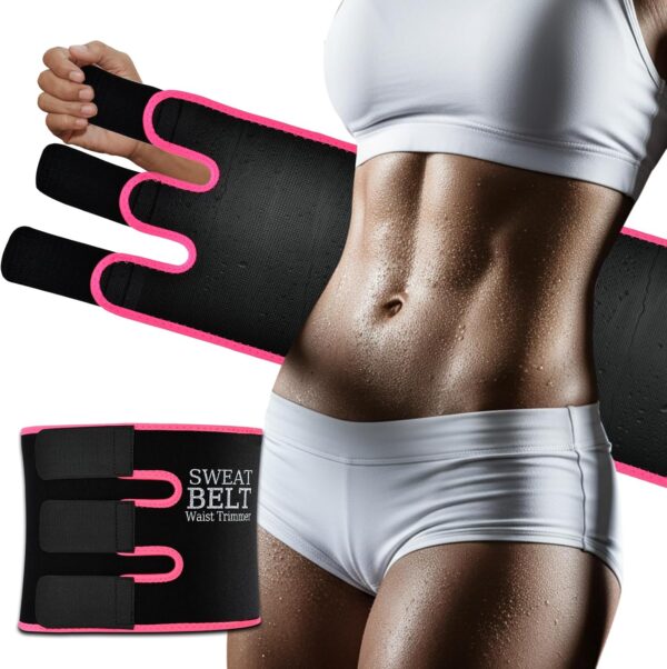 71HJcQiSY3L._AC_SL1500_.jpg Sweat Waist Trainer For Women Men Waist Trimmer Sweat Belt Band Stomach Wrap Faja For Workout Lower Belly Fat