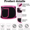 Waist Trainer for Women, Elastic Sweat Band Workout Waist Trimmer Belt, Heat Retention Slimming Stomach Wrap for Belly Fat, Easy to Clean (Red)