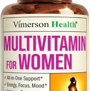 Multivitamin for Women with Vitamins and Minerals for Energy, Focus and Immune Health – Premium Daily Womens Multivitamins & Multiminerals – 60 Liquid Capsules