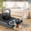 Walking Treadmill Pad with Incline - Portable Under Desk Treadmill, Walking Mat Pad with Handle Bar, 2.5HP Low Noise, 2 in 1 Treadmills for Home Office, Remote Control with LED