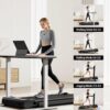 16% Incline Walking Pad Treadmills for Home Small, 4-in-1 Under Desk Treadmill with Handles, Foldable Treadmill with 2.5 HP Quiet Brushless, 330 LBS Capacity