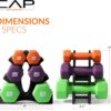 CAP Barbell Neoprene Dumbbell Weights Pairs & Sets | Multiple Colors