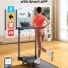 Walking Pad Treadmill with Incline 10%, Foldable Treadmill with Adjustable Handle Bar for Home, Portable Walking Pad with Desk Treadmills with App, Remote Control & LED Display