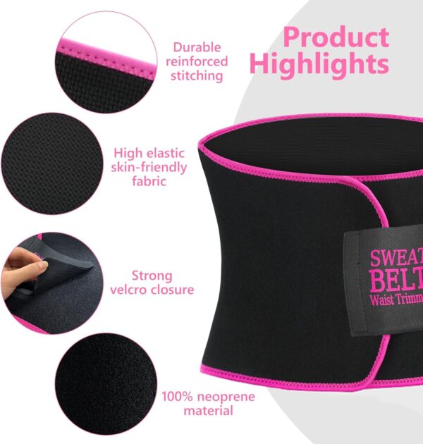 Waist Trainer for Women Lower Belly Fat, Waist Sweat Band for Women, Belly Band Sweat Belt, Stomach Wrap, Body Shaper