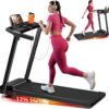 Treadmill with Incline,3.0HP Small Treadmills for Home,Portable Electric Treadmill with Handles,Lightweight Walking Pad,Compact Running Treadmills,Walking Pad with Handle,300LBS Capacity