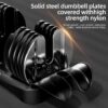 Adjustable Dumbbells Set of 2，Free Weights Dumbbells Set，Adjustable Dumbbell Set，52.5 lbs pair 105 lbs，15 in 1，for Men/Women Gym Equipment for Home Strength Training Equipment