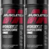 Hydroxycut Hardcore Elite - 100 Rapid-Release Thermo Caps - Energy & Focus - for Men & Women - 50 Servings (Pack of 2)