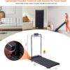 Walking Pad Treadmill with Incline, 2026 Upgrade Portable Under Desk Treadmill for Home Small with Handles, 3.0HP Walking Pad with Handle Bar, 0.6-7.6MPH, 350LBS