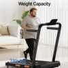 16% Incline Walking Pad Treadmills for Home Small, 4-in-1 Under Desk Treadmill with Handles, Foldable Treadmill with 2.5 HP Quiet Brushless, 330 LBS Capacity