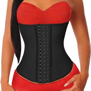 YIANNA Women’s Underbust Latex Sport Girdle Waist Trainer Corsets Hourglass Body Shaper