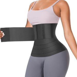 FeelinGirl Waist Trainer for Women Sauna Belt Tummy Wrap Plus Size
