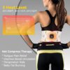 Abs Sculptor, Ab Toning Belt with Heating Pad for Stomach Cellulite Removal Fat Burning, ab Toner Machine for Belly Exercise Smooth & Firming, Lower Back Massager for Pain Relief Women Men Unisex