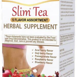 HYLEYS Slim Tea 5 Flavor Assortment – Weight Loss Herbal Supplement Cleanse and Detox – 25 Tea Bags (1 Pack) – Assorted Tea Variety Pack