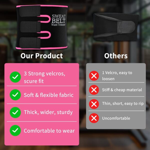 71oBovcW0-L._AC_SL1500_.jpg Sweat Waist Trainer For Women Men Waist Trimmer Sweat Belt Band Stomach Wrap Faja For Workout Lower Belly Fat