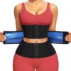 Junlan Waist Trainer for Women Belly Fat Sweat Band Cincher Waist Trimmer Tummy Sweat Belt Stomach Wrap Sauna Suit Binder