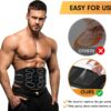 MarCoolTrip MZ ABS Stimulator, Ab Machine, Abdominal Toning Belt Muscle Toner Fitness Training Gear Ab Trainer Equipment for Home MZ-7