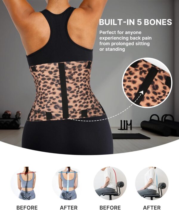 71pc9oEXtbL._AC_SL1500_.jpg SHAPELLX Waist Trainer for Women Waist Cincher Corset Shapewear Body Shaper Tummy Control Stomach Belt Postpartum Band